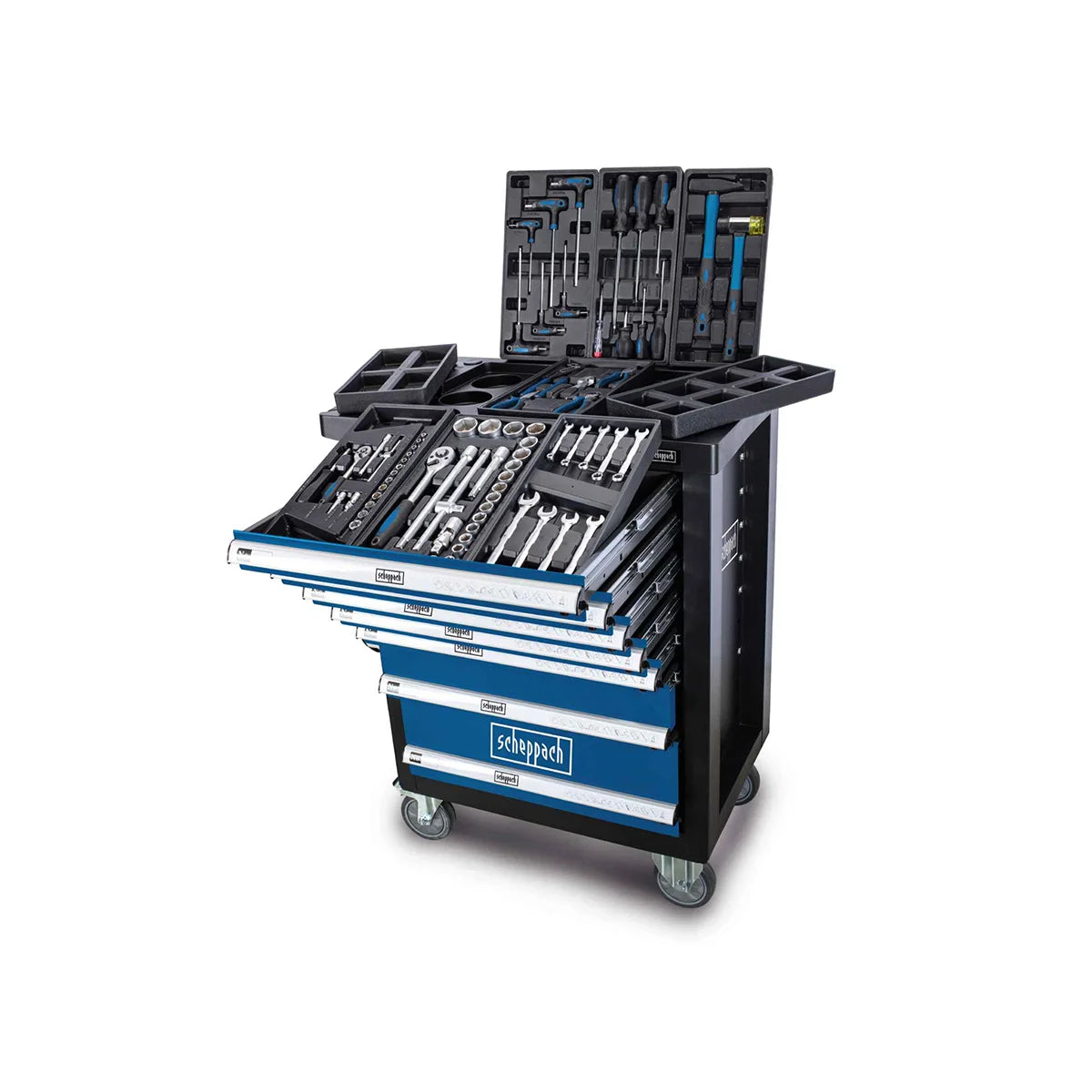 Scheppach set kolica za alat sa 70 komada pribora TW1100 - Scheppach - TW1100 - Ručni alat > Torbe, koferi i kolica za alat