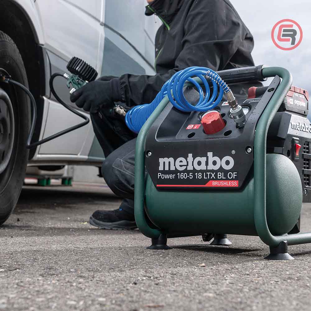 Metabo Kompresor Aku POWER 160-5 18 LTX BL OF / 5 litara 18 V Bezuljni (bez baterije i punjača) – 601521850 by Metabo