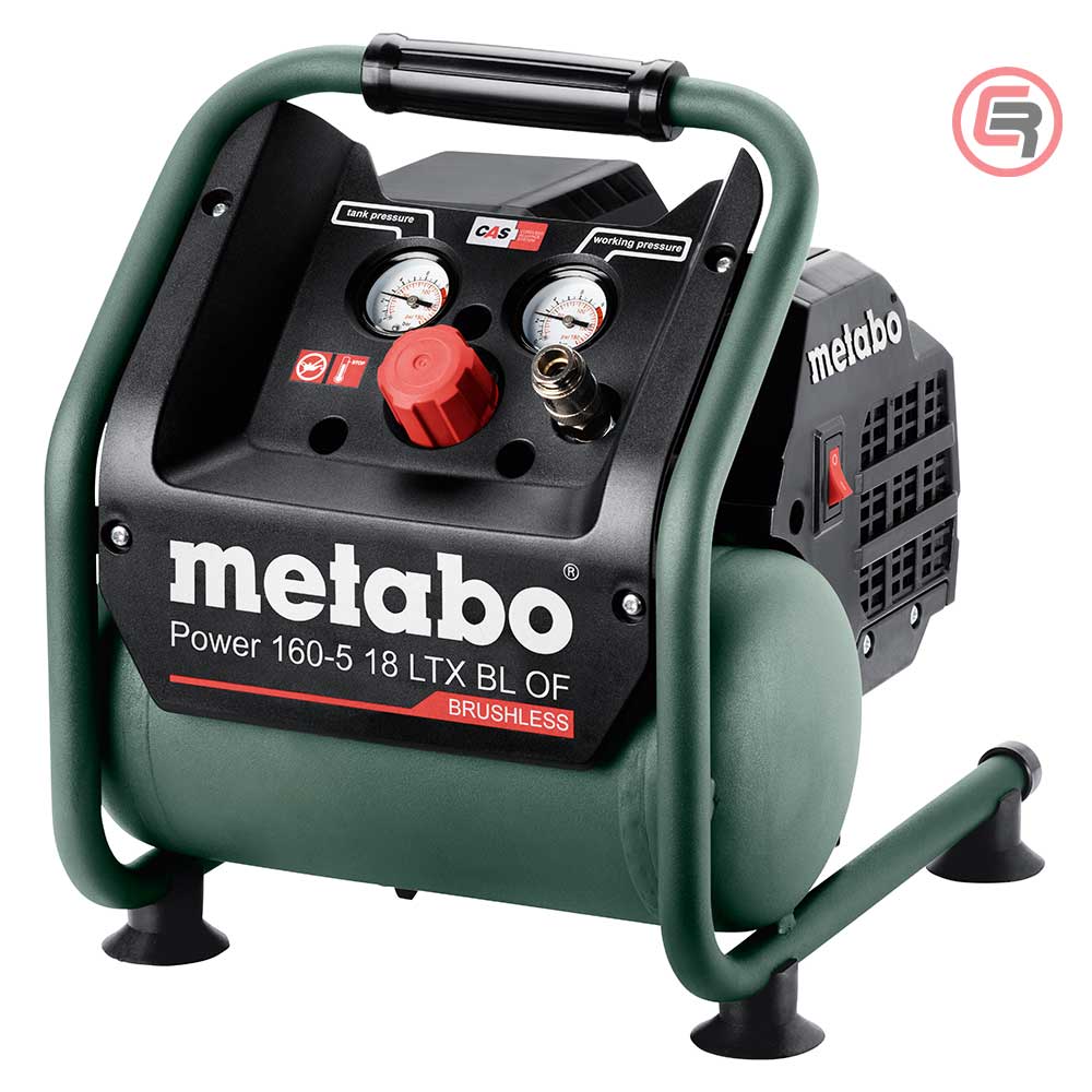 Metabo Kompresor Aku POWER 160-5 18 LTX BL OF / 5 litara 18 V Bezuljni (bez baterije i punjača) – 601521850 by Metabo
