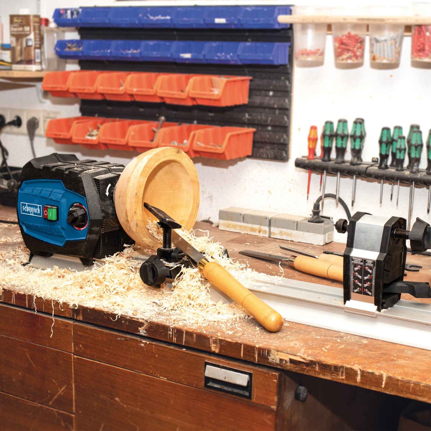Scheppach mini strug za drvo DM600 VARIO - Scheppach - DM600 VARIO - Stacionarne mašine > Strugovi - detalj 2