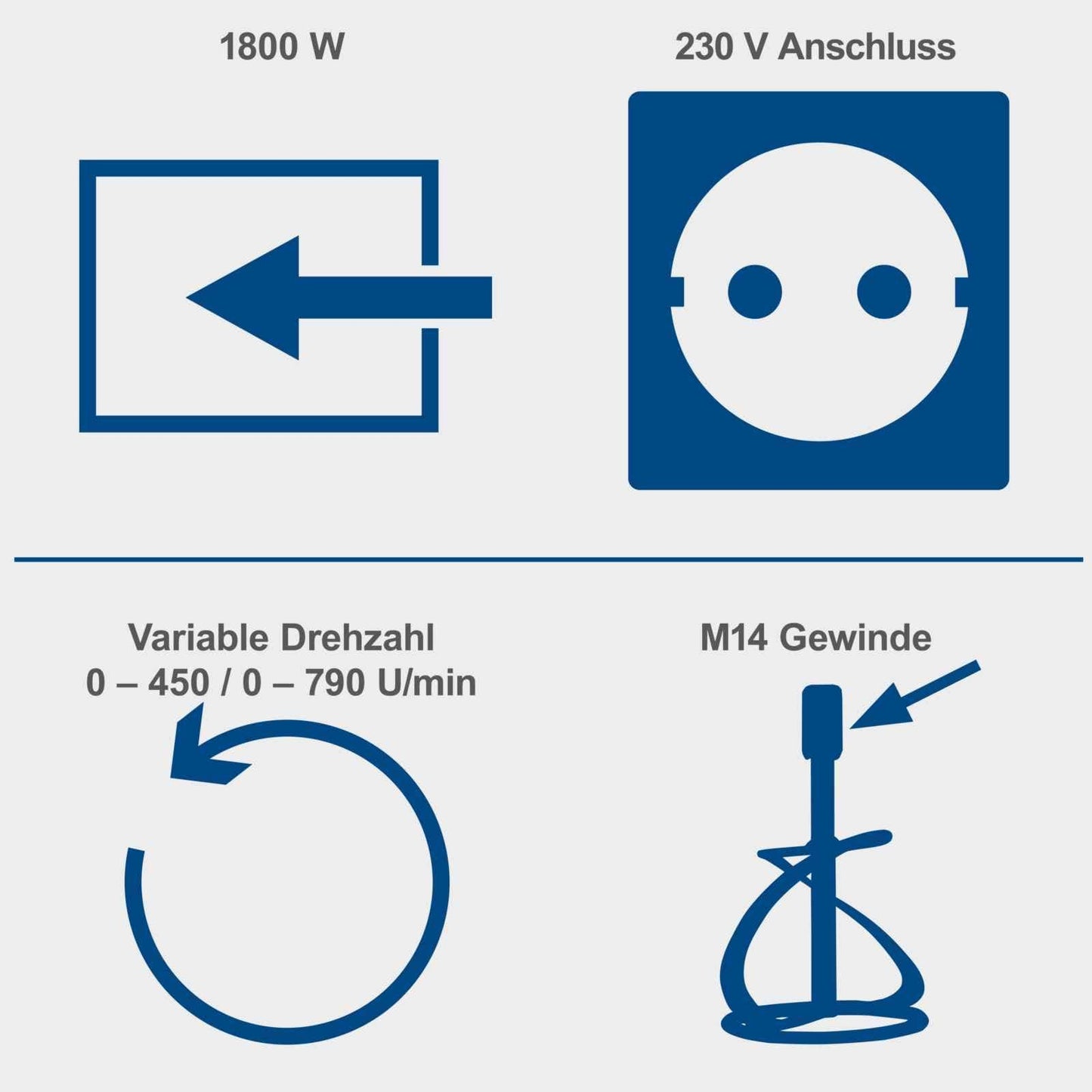 Scheppach mješač PM1800D - Scheppach - PM1800D - Elektro alati > Mješači za boju-lijepak-malter - detalj 2