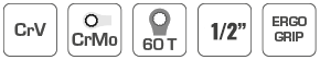 HOEGERT nasadna račna Swivel HT1R372 1/2″ 60Z - Hoegert - HT1R372 - Ručni alat > Gedore - nasadni ključevi - detalj 2