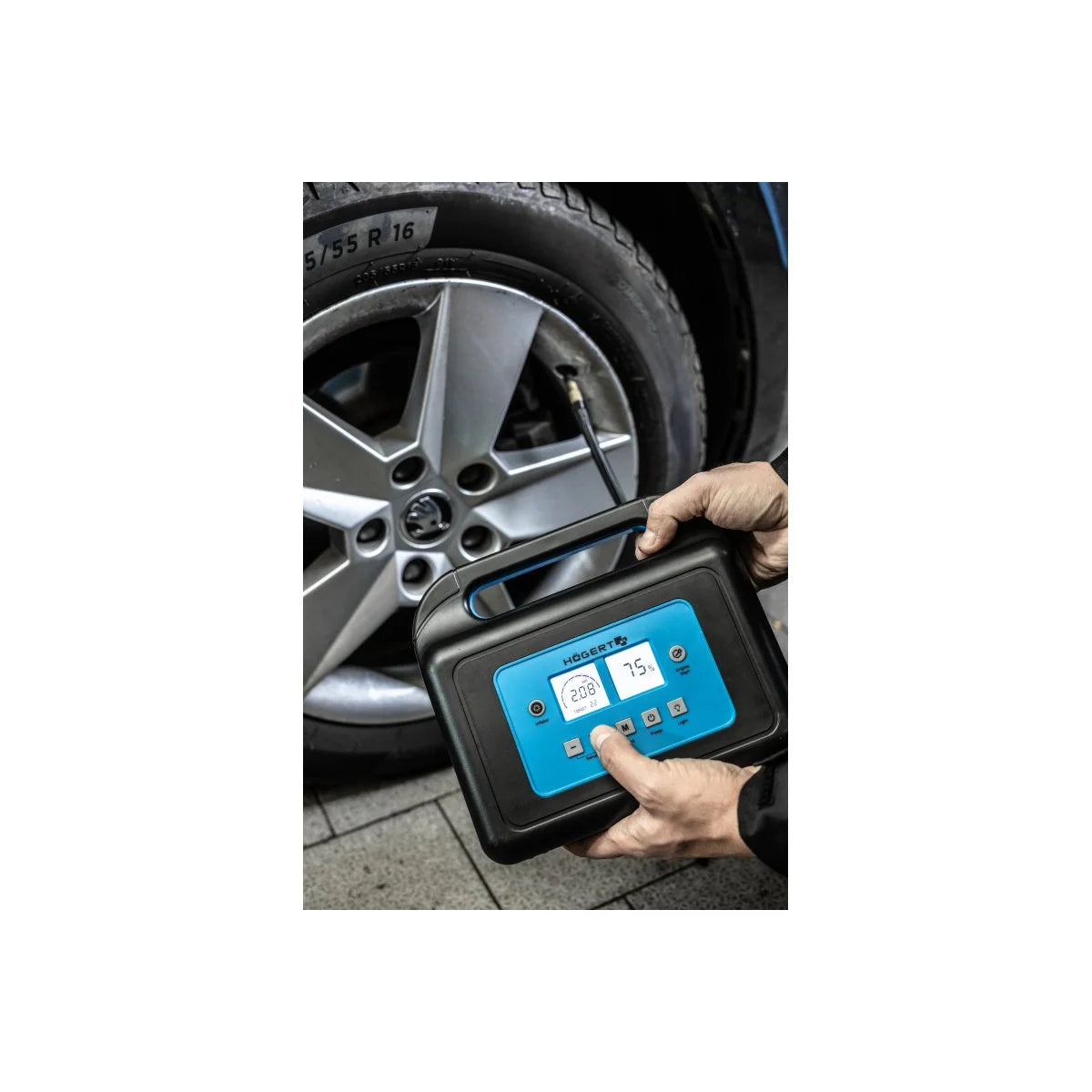 HOEGERT prenosni starter 400 A sa ugrađenim kompresorom za vazduh HT8G624 - Hoegert - HT8G624 - Ostalo > Punjači za