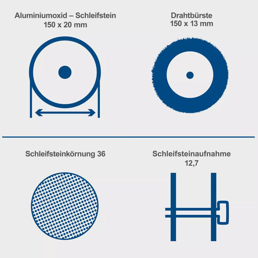 Scheppach stona dvostrana brusilica SM150LB - Scheppach - SM150LB - Elektro alati > Brusilice > Stone brusilice - detalj 2