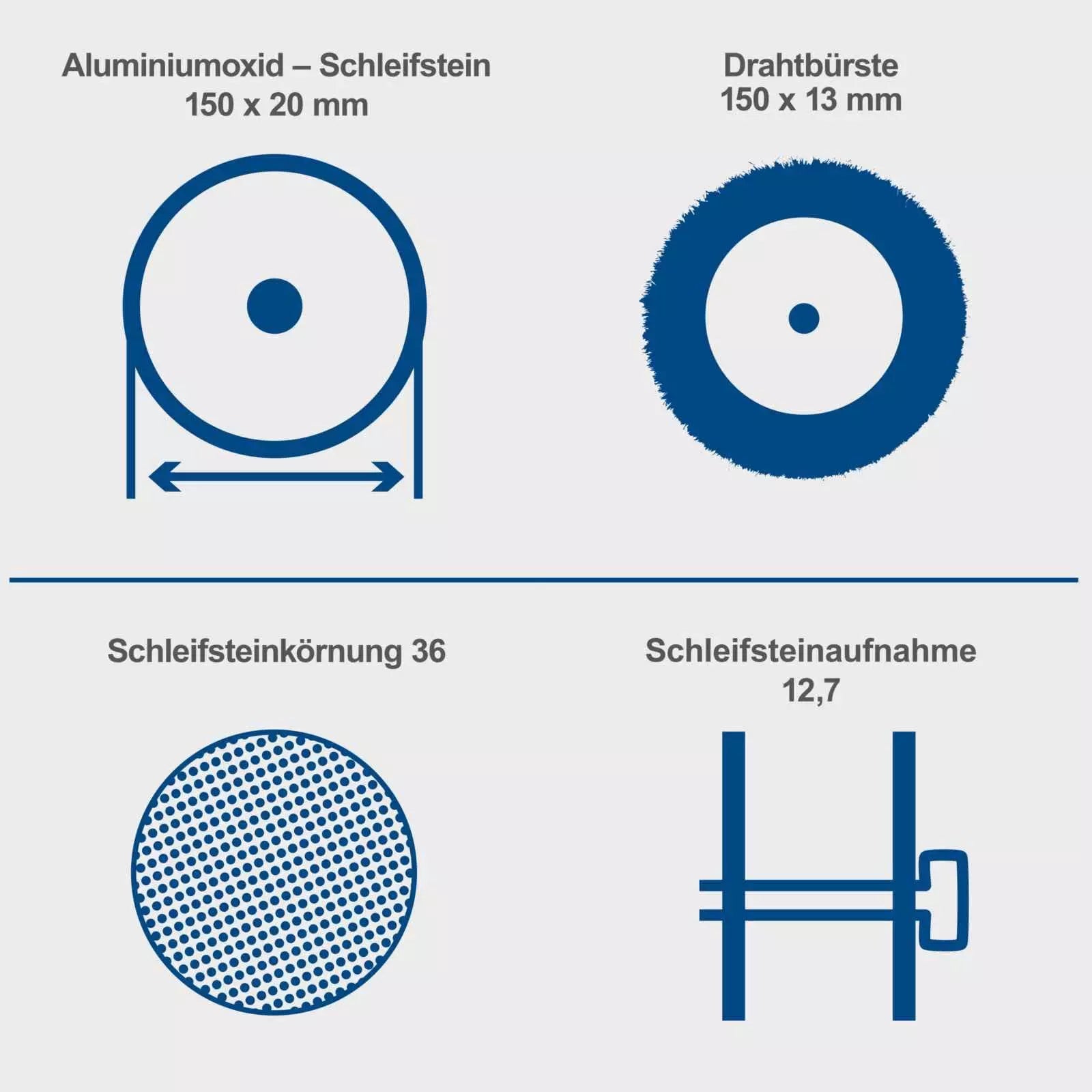 Scheppach stona dvostrana brusilica SM150LB - Scheppach - SM150LB - Elektro alati > Brusilice > Stone brusilice - detalj 2