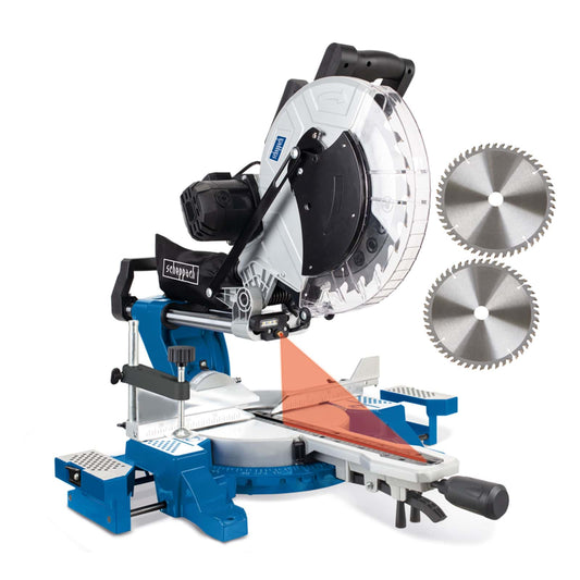 Scheppach preklopna potezna pila HM140L 305mm - Scheppach - HM140L - Stacionarne mašine > Potezne i nagibne testere-pile