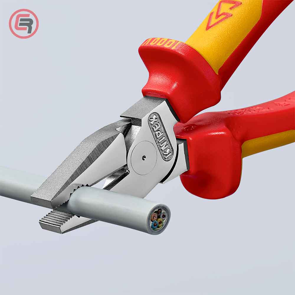 Knipex Kliješta Kombinovana 200 mm / 1000V – 02 06 200 by Knipex 02 06 200 Izolovani Alat VDE 1000V - detalj 4