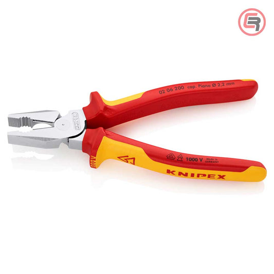 Knipex Kliješta Kombinovana 200 mm / 1000V – 02 06 200 by Knipex 02 06 200 Izolovani Alat VDE 1000V - detalj 2