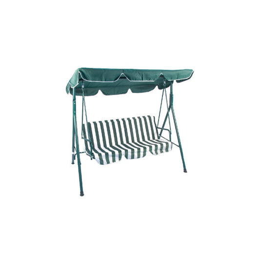 Bastenska ljuljaska trosed SMALL (MYKONOS) - zeleno/bela