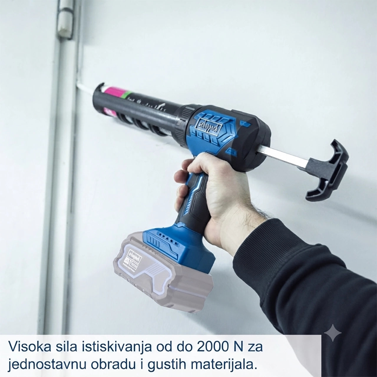 Scheppach aku pištolj za silikon IXES C-SEG310 – SET S 1x2Ah - Scheppach - C-SEG310 - SET S 1x2Ah - Akumulatorski alati >