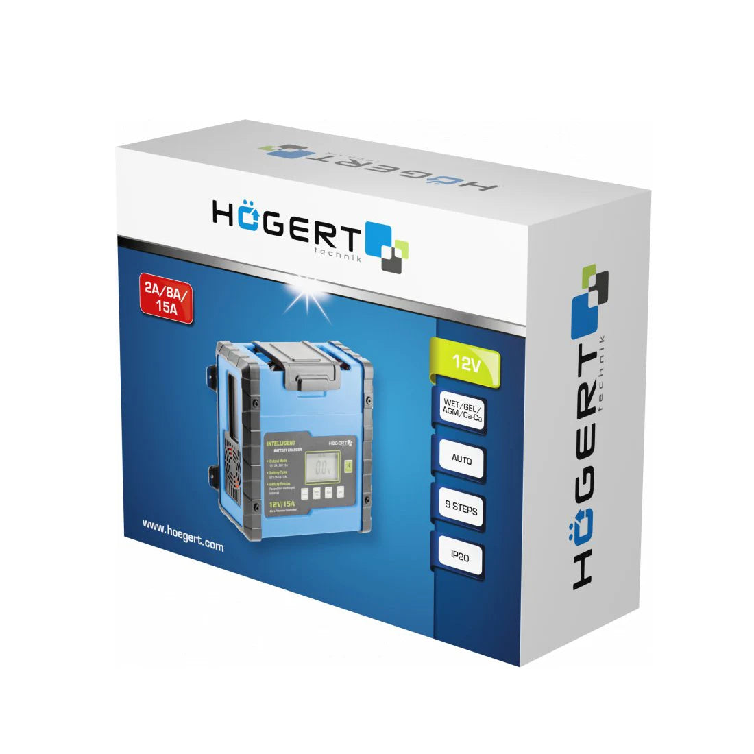 Hoegert punjač akumulatora 12V, 2-15A – HT8G613 - Hoegert - HT8G613 - Ostalo > Punjači za akumulatore - detalj 3