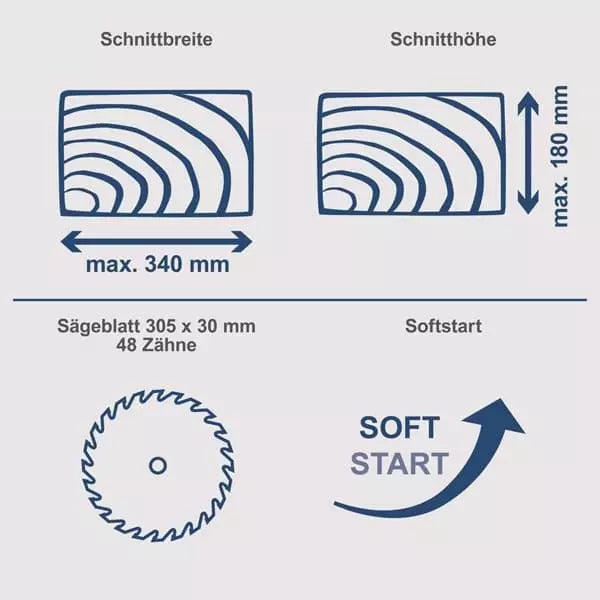 Scheppach preklopna potezna pila HM305SL 305mm - Scheppach - HM305SL - Stacionarne mašine > Potezne i nagibne testere-pile