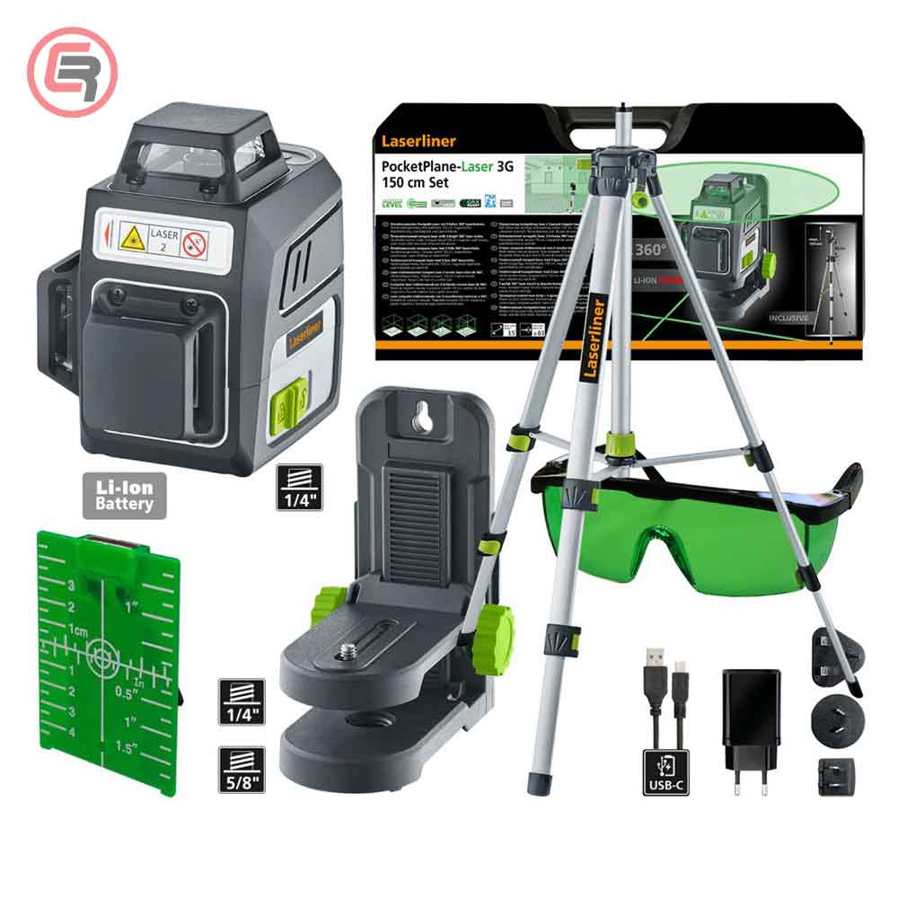 Laserliner Laser Trodimenzionalni PocketPlane-Laser 3G Set 150 cm – 036.703A by Laserliner 036.703A Mjerni Uređaji - detalj 5