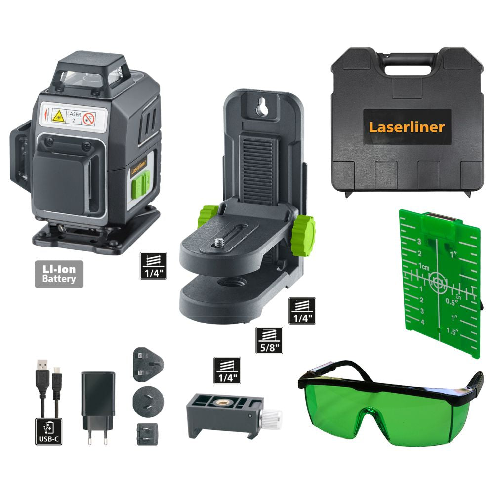 Laserliner Laser Trodimenzionalni PocketPlane-Laser 4G + Nosač + Kofer – 036.705A by Laserliner 036.705A Mjerni Uređaji