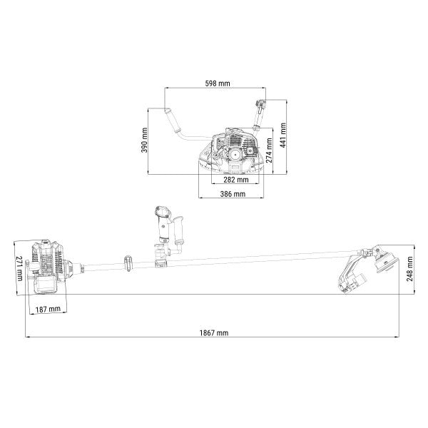 Motorni trimer Villager BC 43 EB - EURO 2 - Motorni trimeri - SKU 041589