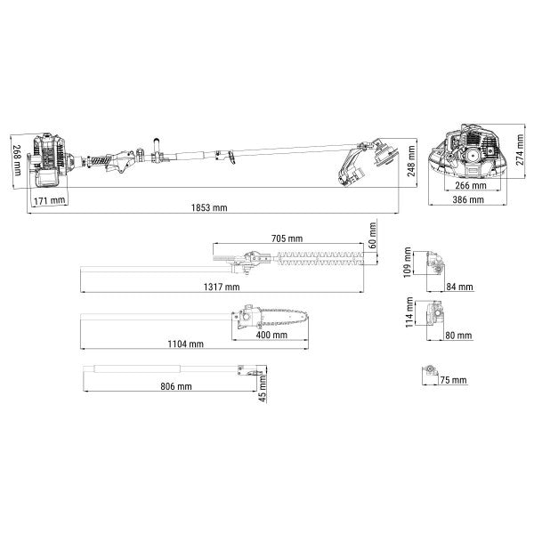Motorni trimer Villager MBC 33 E - MULTI TOOL - Multifunkcijski trimeri - SKU 046575