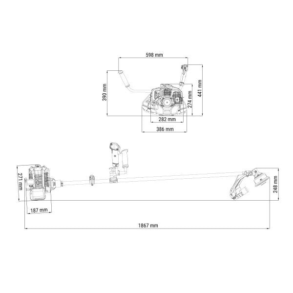 Motorni trimer Villager BC 52 EB - EURO 2 - Motorni trimeri - SKU 046576