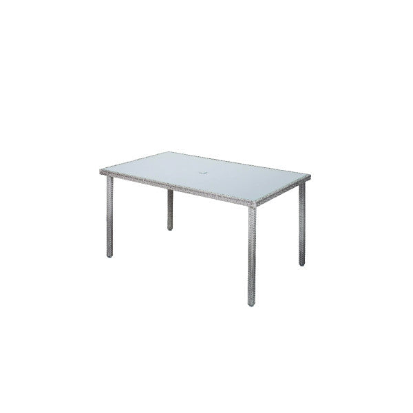 Bastenski sto od ratana ATLANTIC - sivi - Stolovi od ratana - SKU 047063