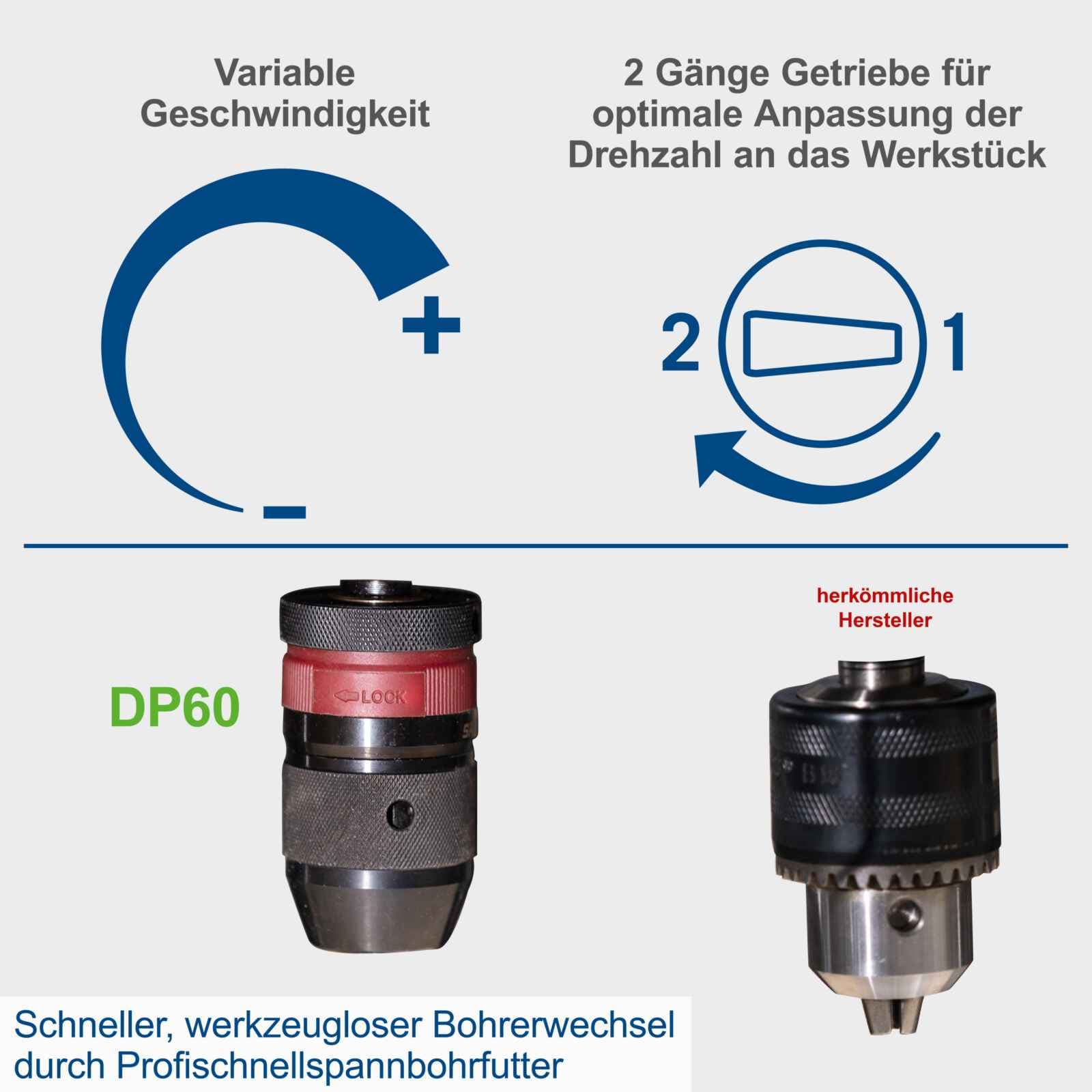 Scheppach stubna bušilica DP60 - Scheppach - DP60 - Elektro alati > Bušilice > Stubne bušilice - detalj 5