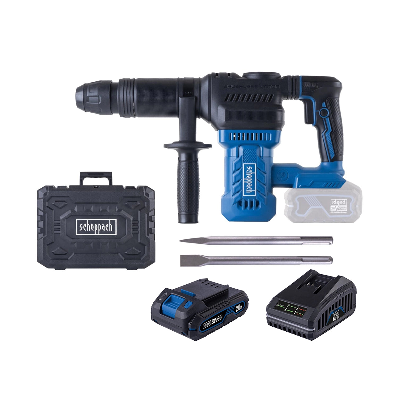 Scheppach aku udarni čekić za štemanje SDS-MAX Brushless IXES BC-AB1500-XSS2 - Scheppach - BC-AB1500-XSS2 - Akumulatorski