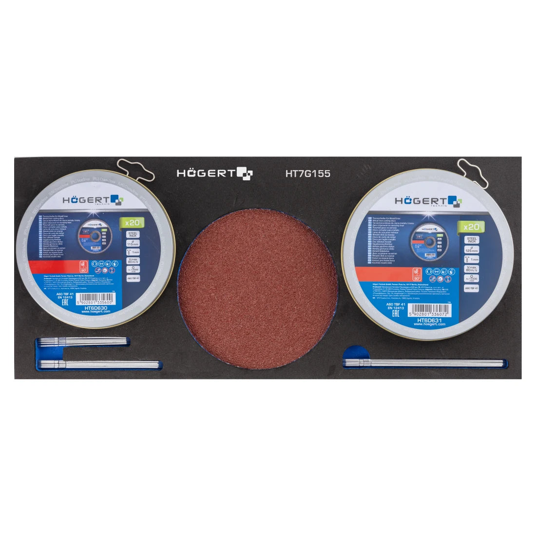 Hoegert SET kolica za alat sa 7 ladica i 544 komada pribora HT7G050 - Hoegert - HT7G050 - Ručni alat > Torbe, koferi i
