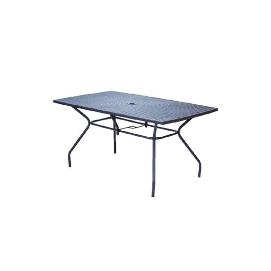 Sto metalni MELFI 1500x900x740mm -sivi