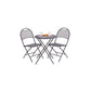 Balkon set 545x455x890mm stolice i sto na sklapanje - Metalni setovi - SKU 051196