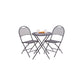 Balkon set 545x455x890mm stolice i sto na sklapanje - Metalni setovi - SKU 051196