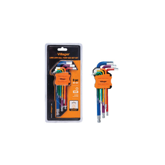 Imbus set dugih kljuceva - 9 kom u boji