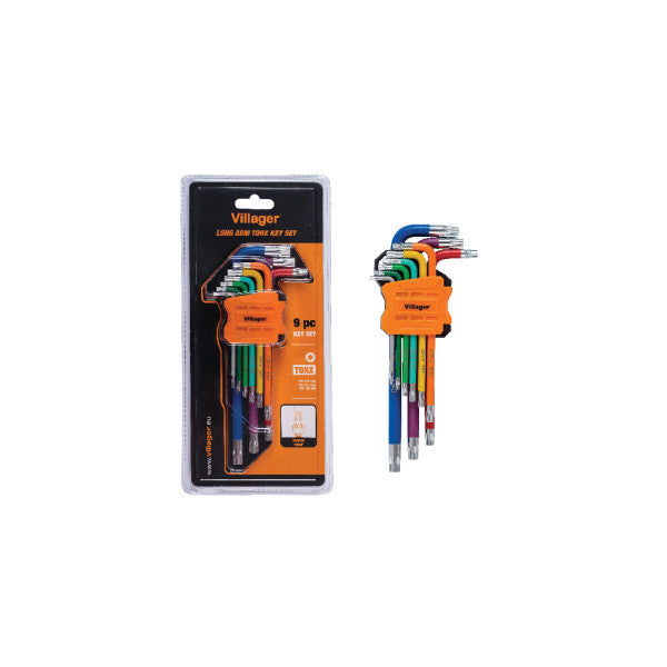 Torex set dugih kljuceva - 9 kom u boji - Setovi alata - SKU 059882