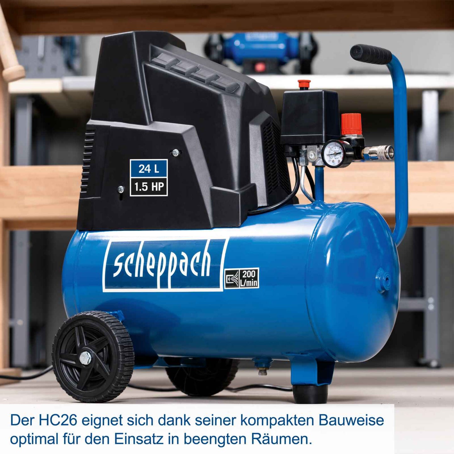 Scheppach kompresor za vazduh HC26 24L - Scheppach - HC26 - Kompresori i zračni alat > Kompresori za vazduh - detalj 6