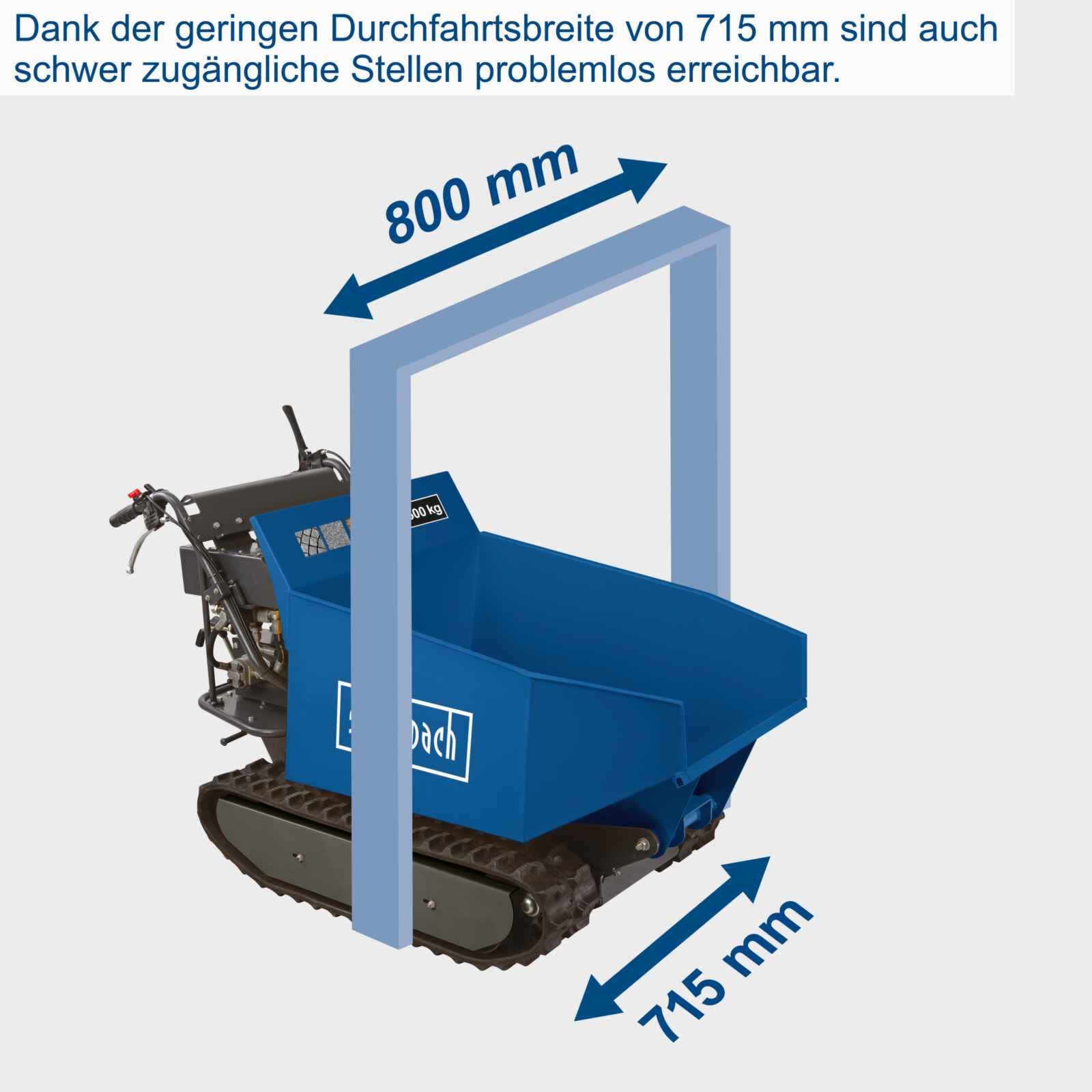 Scheppach motorna kolica Dumper DP5000 5.6 KS - Scheppach - DP5000 - Vrt i poljoprivreda > Multifunkcionalni vrtni alati