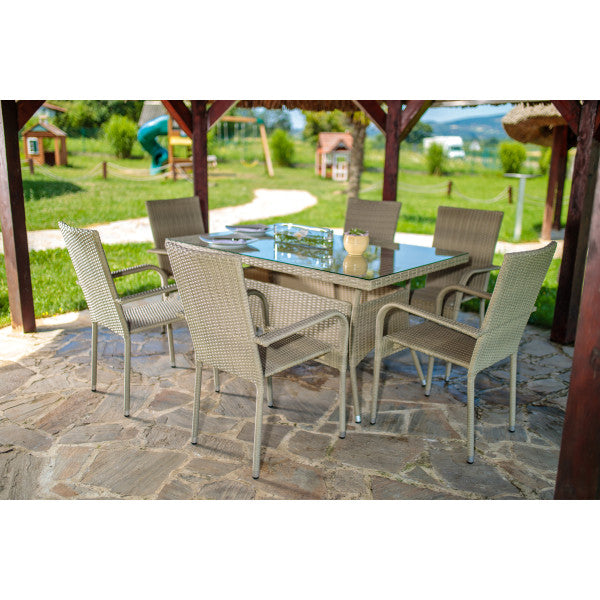 Stolica od ratana BAY - siva - Stolice od ratana - SKU 060350