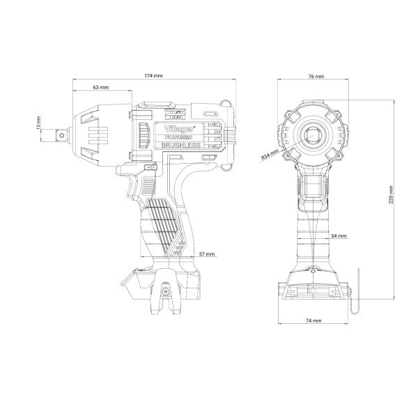 Fuse akumulatorski brushless udarni odvrtac VLP 5720 - Fuse udarni zavijači - SKU 066254 - detalj 19