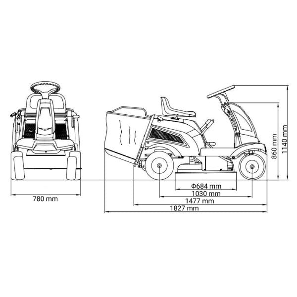 Traktor kosačica VTR 660 - Benzinski traktori - SKU 071619