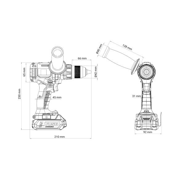 Fuse akumulatorska brushless udarna bušilica VPL 8120 - Fuse bušilice/odvijači - SKU 072616