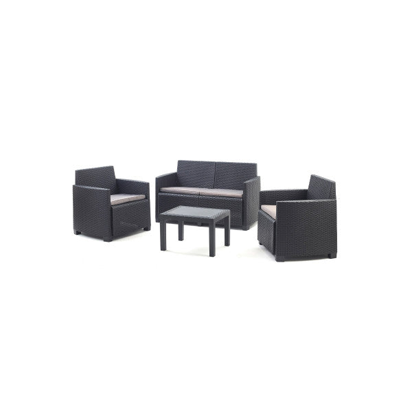Baštenski set Arena sa 4 jastuka - Plastični setovi - SKU 079731