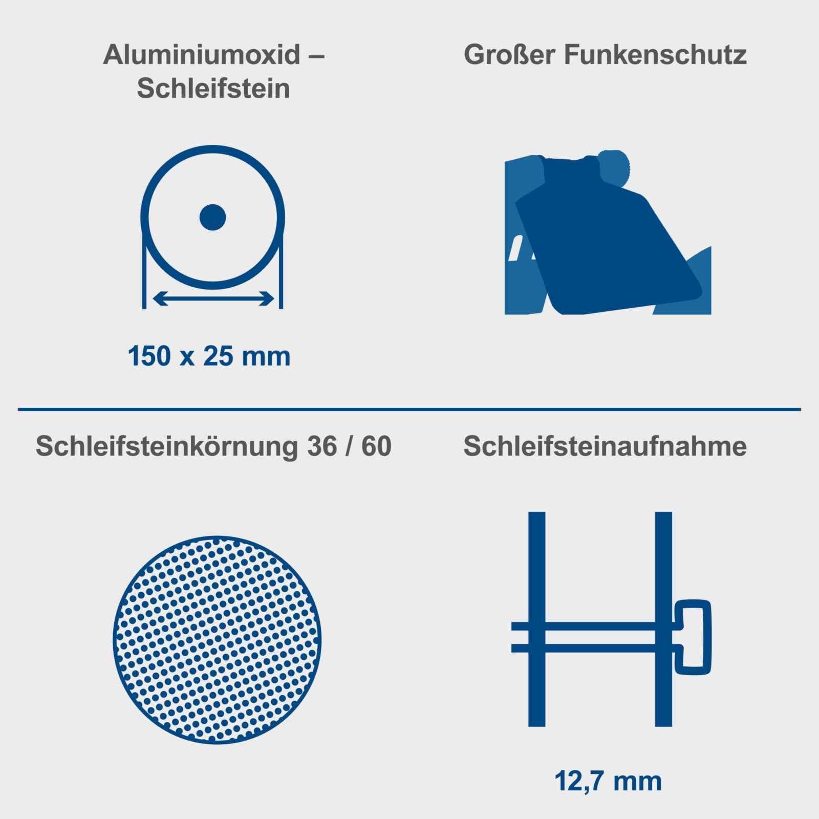 Scheppach stona dvostrana brusilica BG150 - Scheppach - BG150 - Elektro alati > Brusilice > Stone brusilice - detalj 8