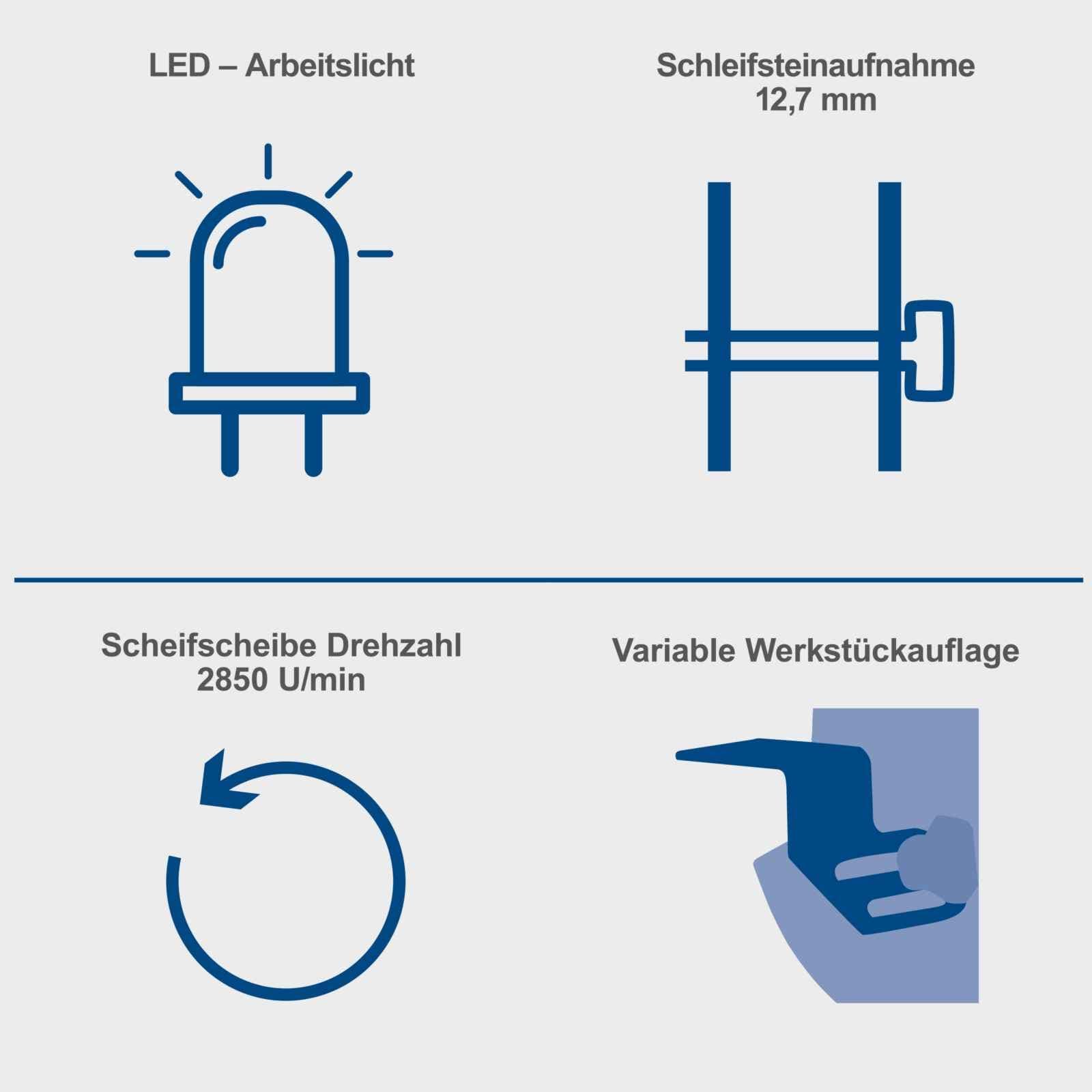 Scheppach stona kombinovana brusilica BGS700 - Scheppach - BGS700 - Elektro alati > Brusilice > Stone brusilice - detalj 8