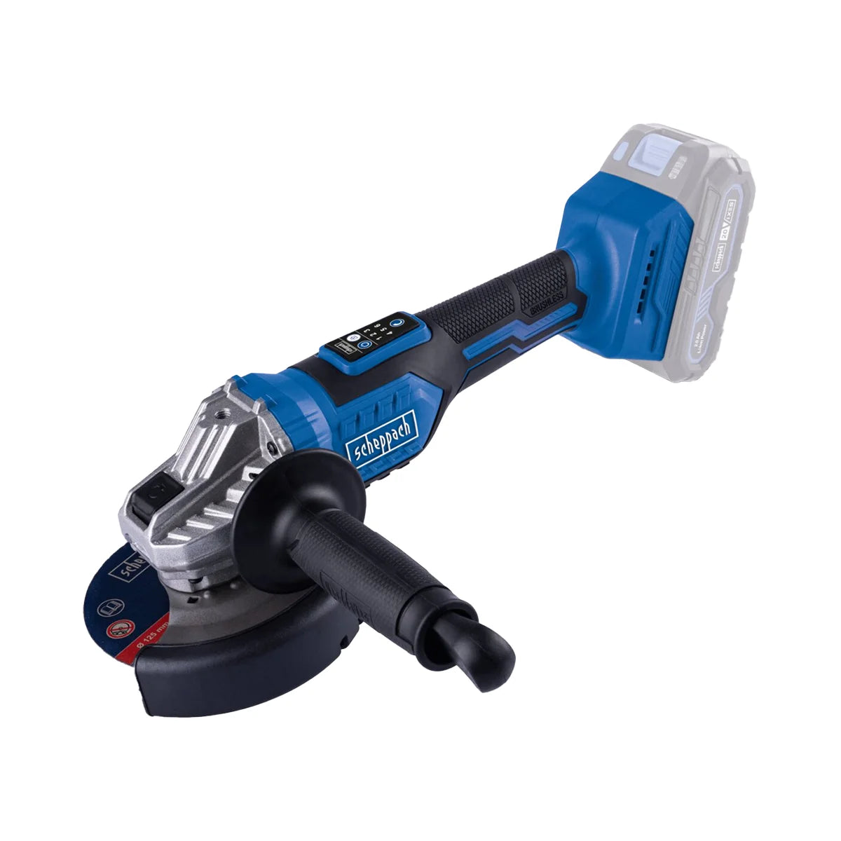 Scheppach aku ugaona kutna brusilica Brushless IXES BC-AG125-X – Solo - Scheppach - BC-AG125-X - Akumulatorski alati > Aku