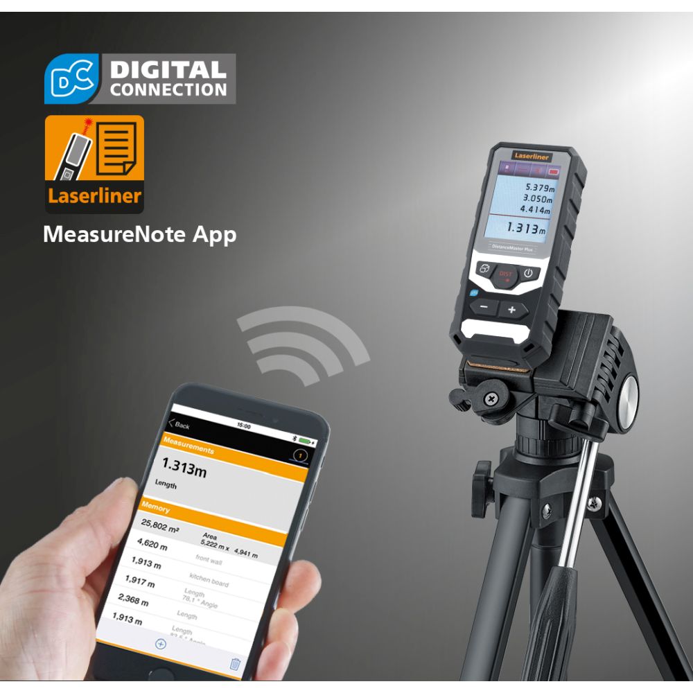 Laserliner Laserski Metar Daljinomjer DistanceMaster Plus 100 / 0,05 – 100 m – 080.983A by Laserliner 080.983A Mjerni