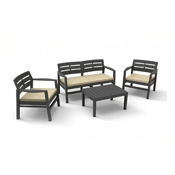 Baštenski set sa jastucima - Java - Plastični setovi - SKU 080621