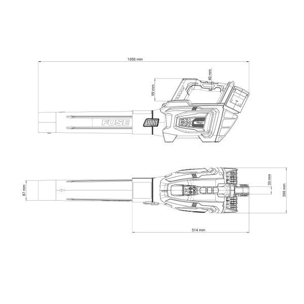 Fuse akumulatorski duvač za lišće VBV 2440 - Fuse duvači - SKU 081343