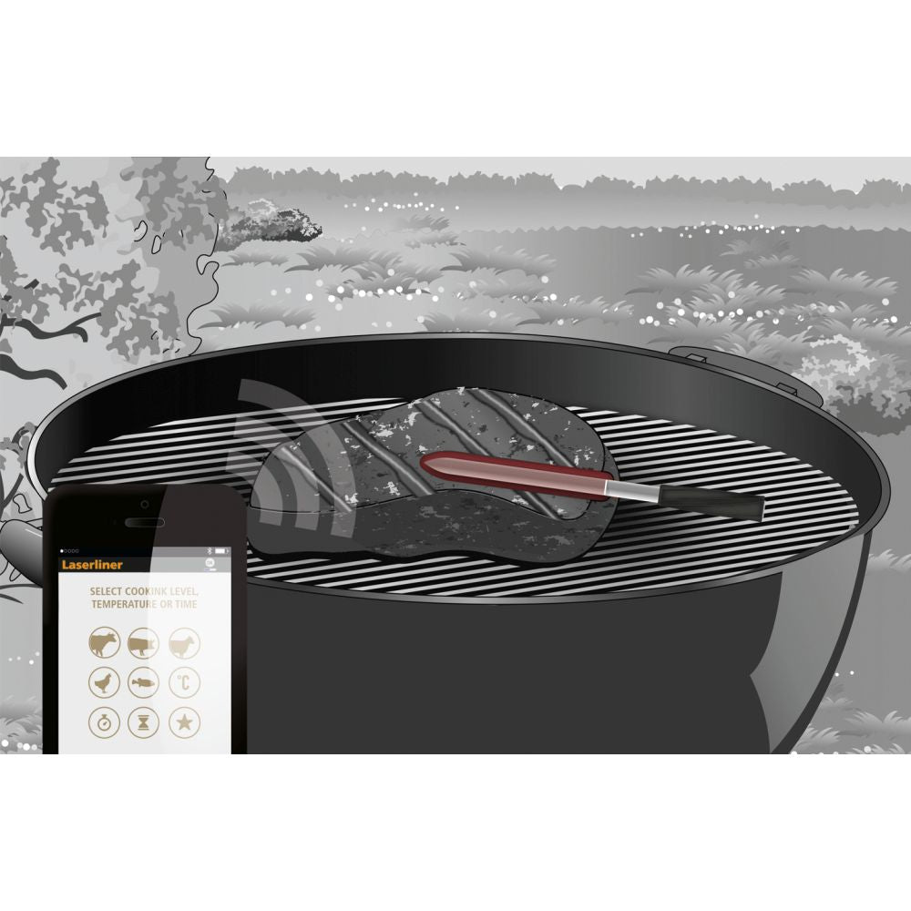 Laserliner Termometar Bežični Za Mjerenje Temperature Mesnih Jela ThermoControl Air – 082.425A by Laserliner 082.425A