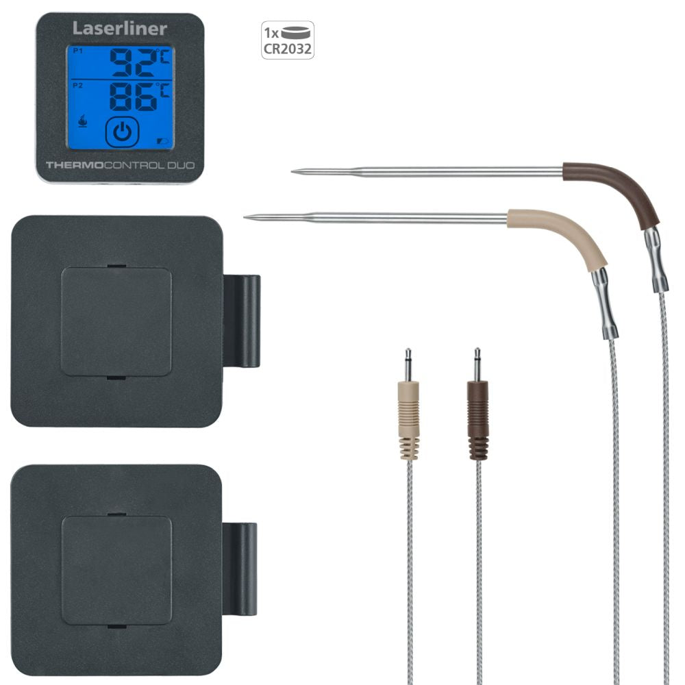 Laserliner Termometar Digitalni Za Praćenje Stepena Pečenja Mesnih Jela ThermoControl Duo – 082.429A by Laserliner 082.429A