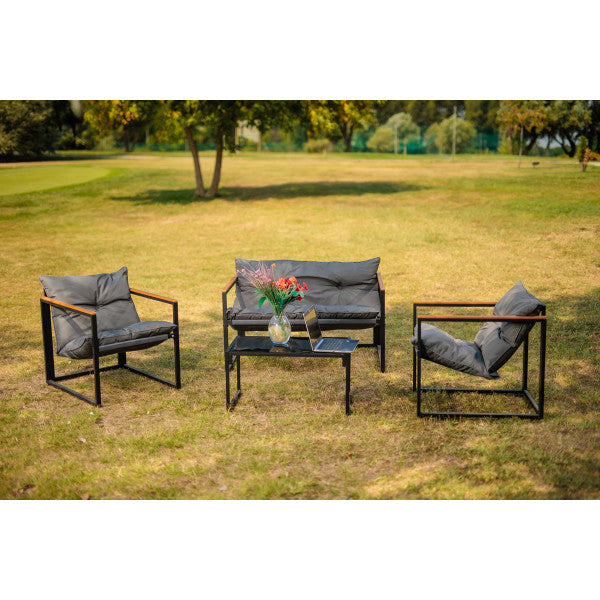 Plato baštenski set sa jastucima - Metalni setovi - SKU 082440