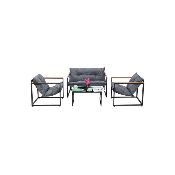 Plato baštenski set sa jastucima - Metalni setovi - SKU 082440