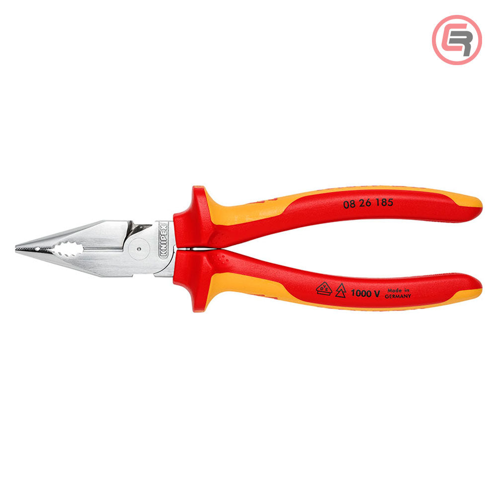 Knipex Kliješta Kombinovana Špicasta 185 mm / 1000V – 08 26 185 by Knipex 08 26 185 Izolovani Alat VDE 1000V - detalj 3