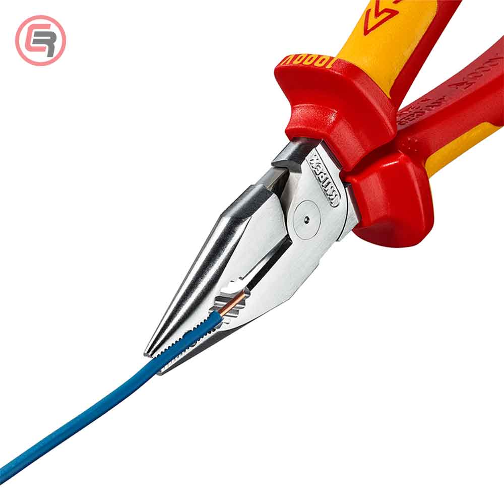 Knipex Kliješta Kombinovana Špicasta 185 mm / 1000V – 08 26 185 by Knipex 08 26 185 Izolovani Alat VDE 1000V - detalj 6