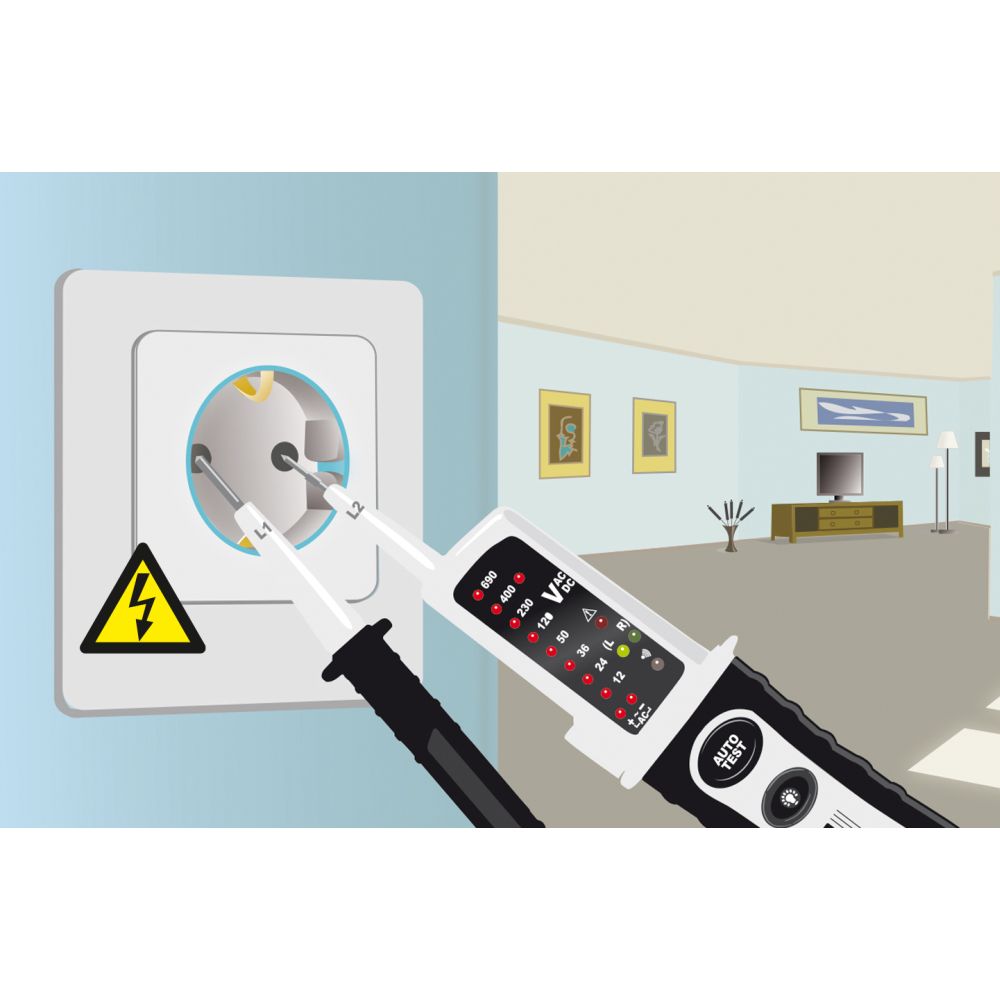 Laserliner Ispitivač Napona Duspol ActiveMaster 12 – 690V AC/DC – 083.021E by Laserliner 083.021E Mjerni Uređaji - detalj 6